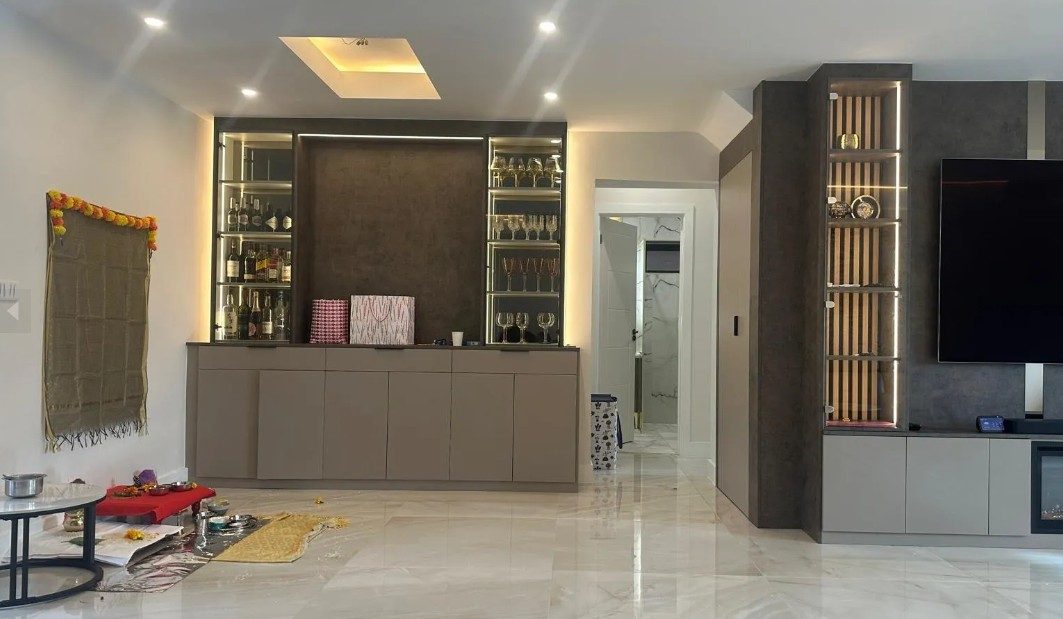 Bespoke living space fit-out completed by Dhanju Constructions
